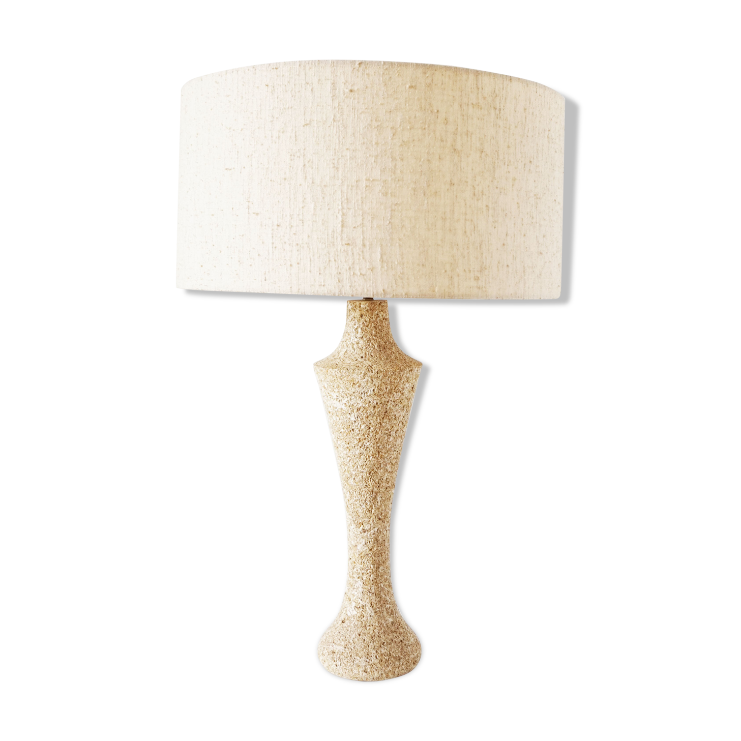 Vintage stone lamp reconstituted 1970