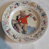 Children's breakfast set: a mug, a corn flakes bowl and a "Rupert Bear" plate from Wedgwood