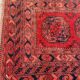 Ancient carpet turkmen ersari afghan 137x203 cm