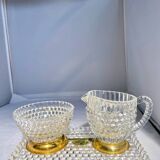 Gold-plated Bohemian crystal coffee set – 1960s/1980s
