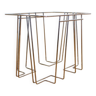 Bauhaus style metal magazine rack