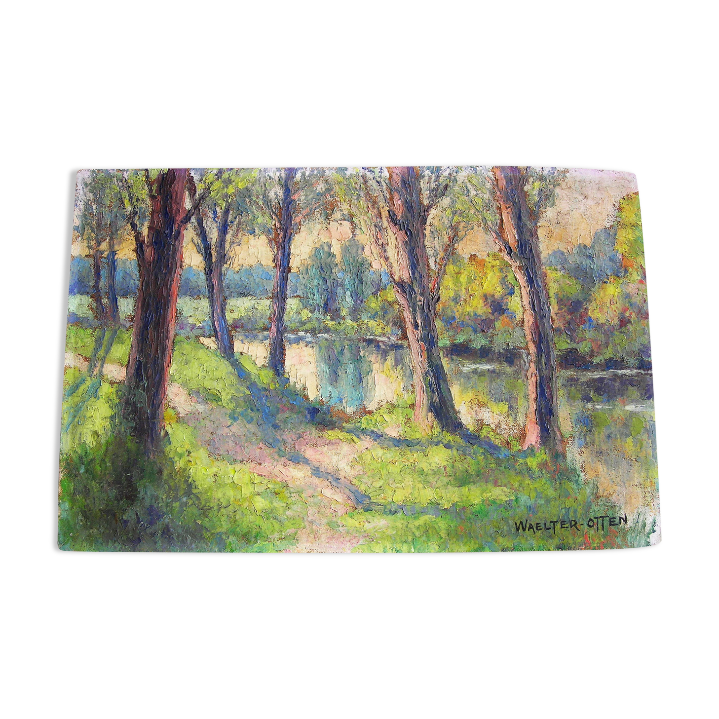 Landscape "Riverside" of Waelter-Otten 1897-1972