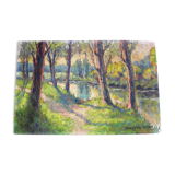 Landscape "Riverside" of Waelter-Otten 1897-1972
