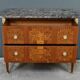 Commode sauteuse en marqueterie, style Louis XVI – milieu XXe