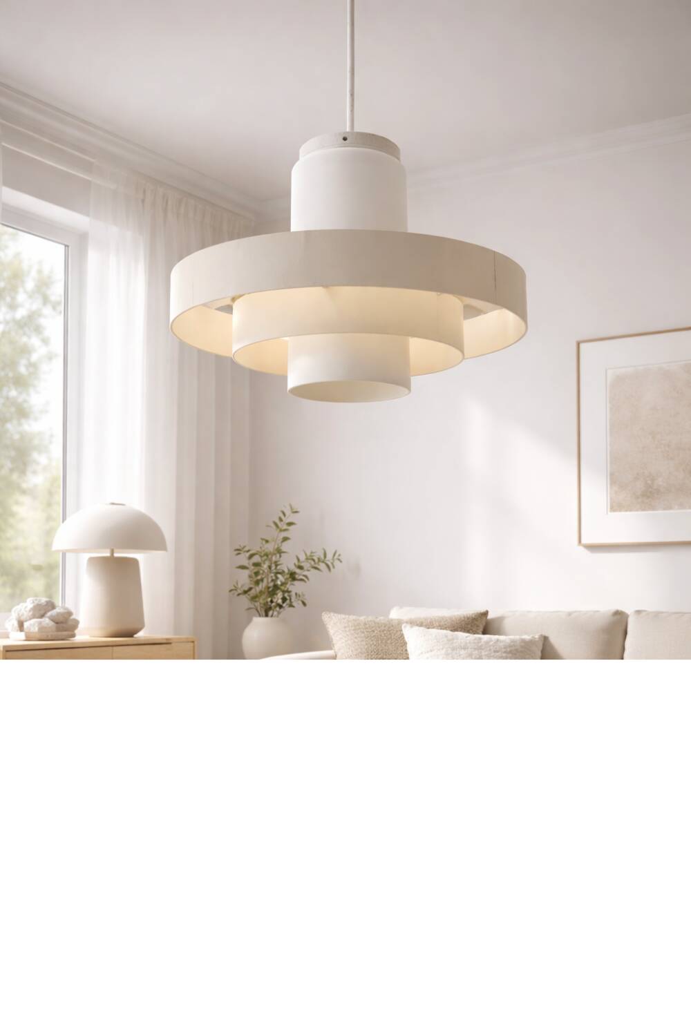 Large Fog and Morup industrial vintage pendant lamps