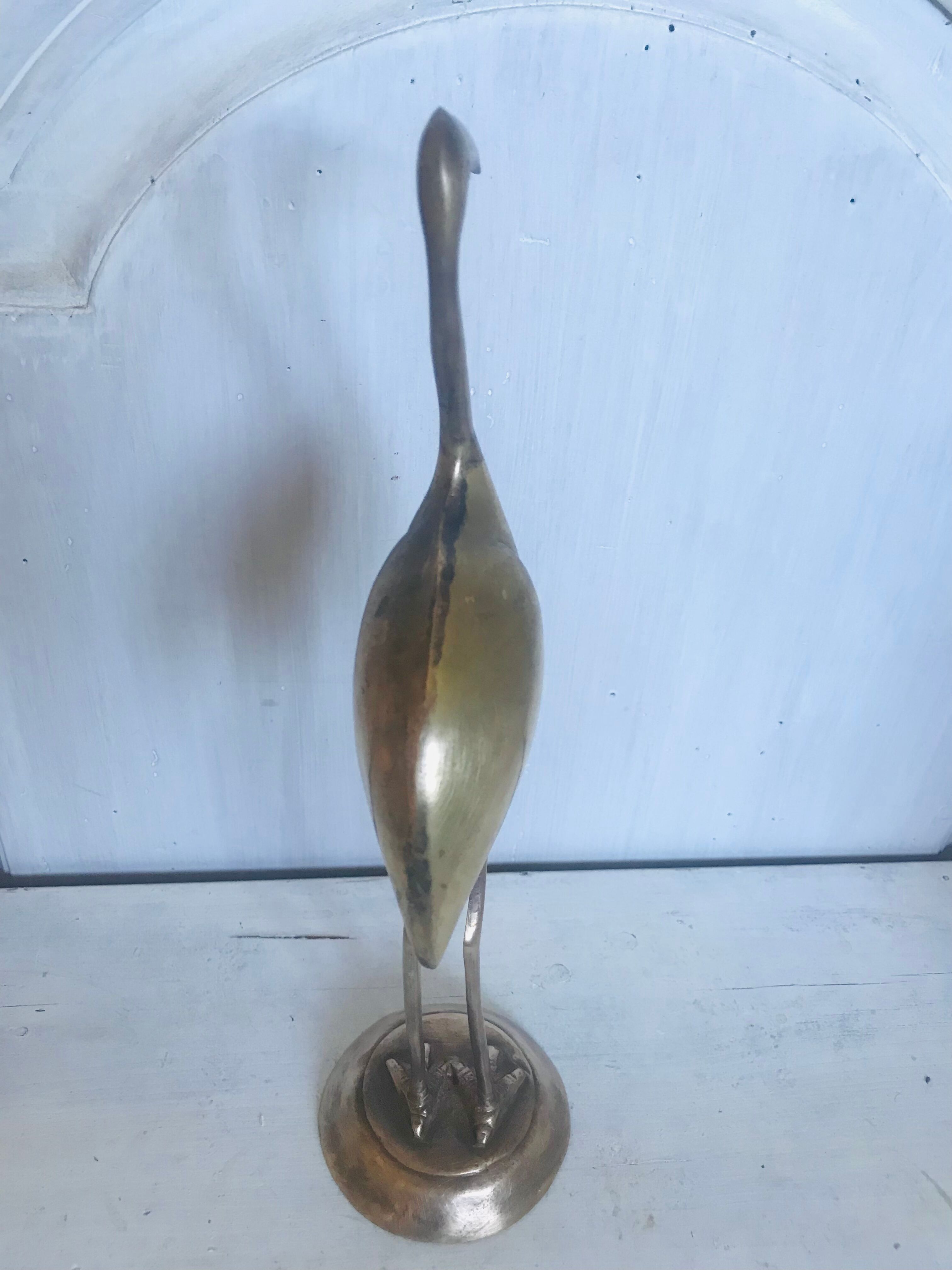 Brass bird 30cm