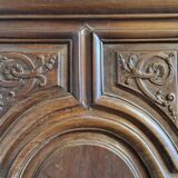 Old walnut door