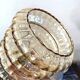 Vintage pendant lamp in golden glass