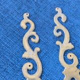 Pair of brass keyholes