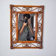 Bamboo mirror, Italy 1960