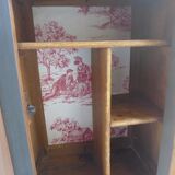 Black pharmacy cabinet