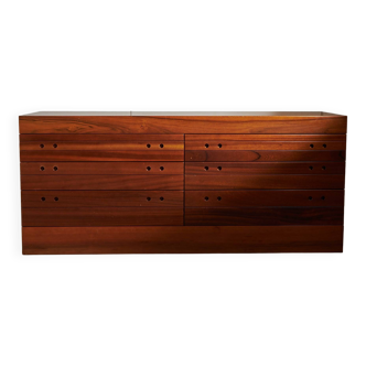 Circular Handles Walnut Sideboard