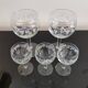 5 vintage “henri julien” red wine balloon glasses with luminarc grape blues decoration