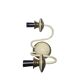 2-armed wall lamp from Elmet Zabrze, Poland, 1970s