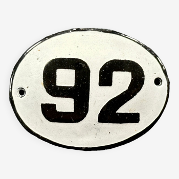 Enamel metal numbers made in europe