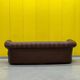 Chesterfield 3-seater sofa – Handmade brown leather