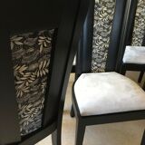 Set of 2 renovated wooden chairs