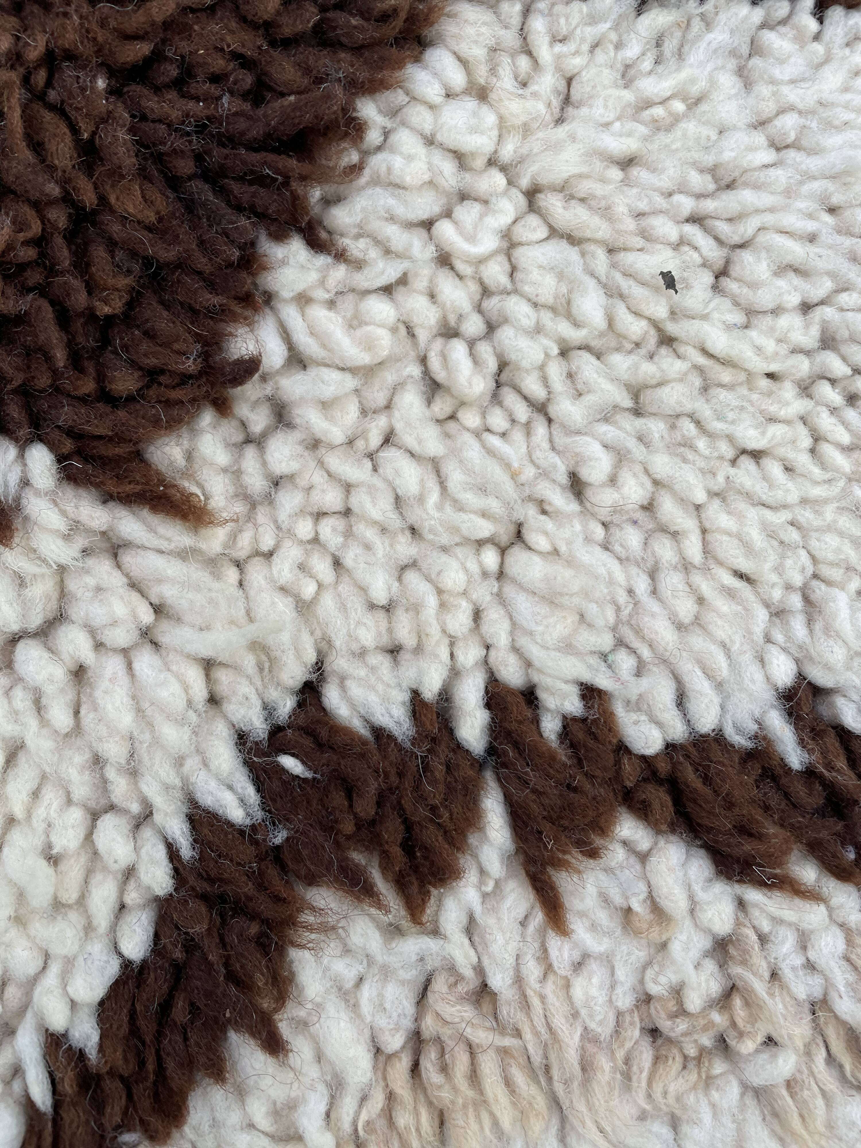 Tapis berbere beni ouarain vintage 70x170 cm