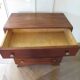 Rare - belle commode art déco 4 tiroirs - années 60 - Patine noyer - Pieds moustache