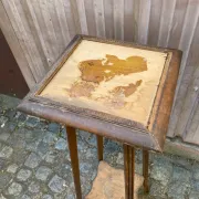 Antique Stand / Sculpted Wooden Plant Holder — 1900s Era