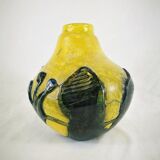 Blown Glass Vase Signed Jean Claude Novaro