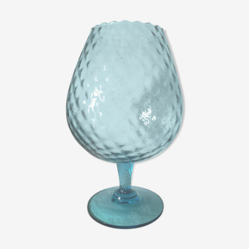 Coupe en verre bleu empoli