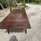 Table de ferme ancienne cerisier avec rallonges