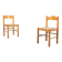 Italian Modern architectural pair of chairs, 1960’s