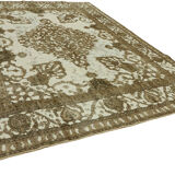 Handmade Oriental Decorative 1980s 290 cm x 365 cm Beige Wool Carpet