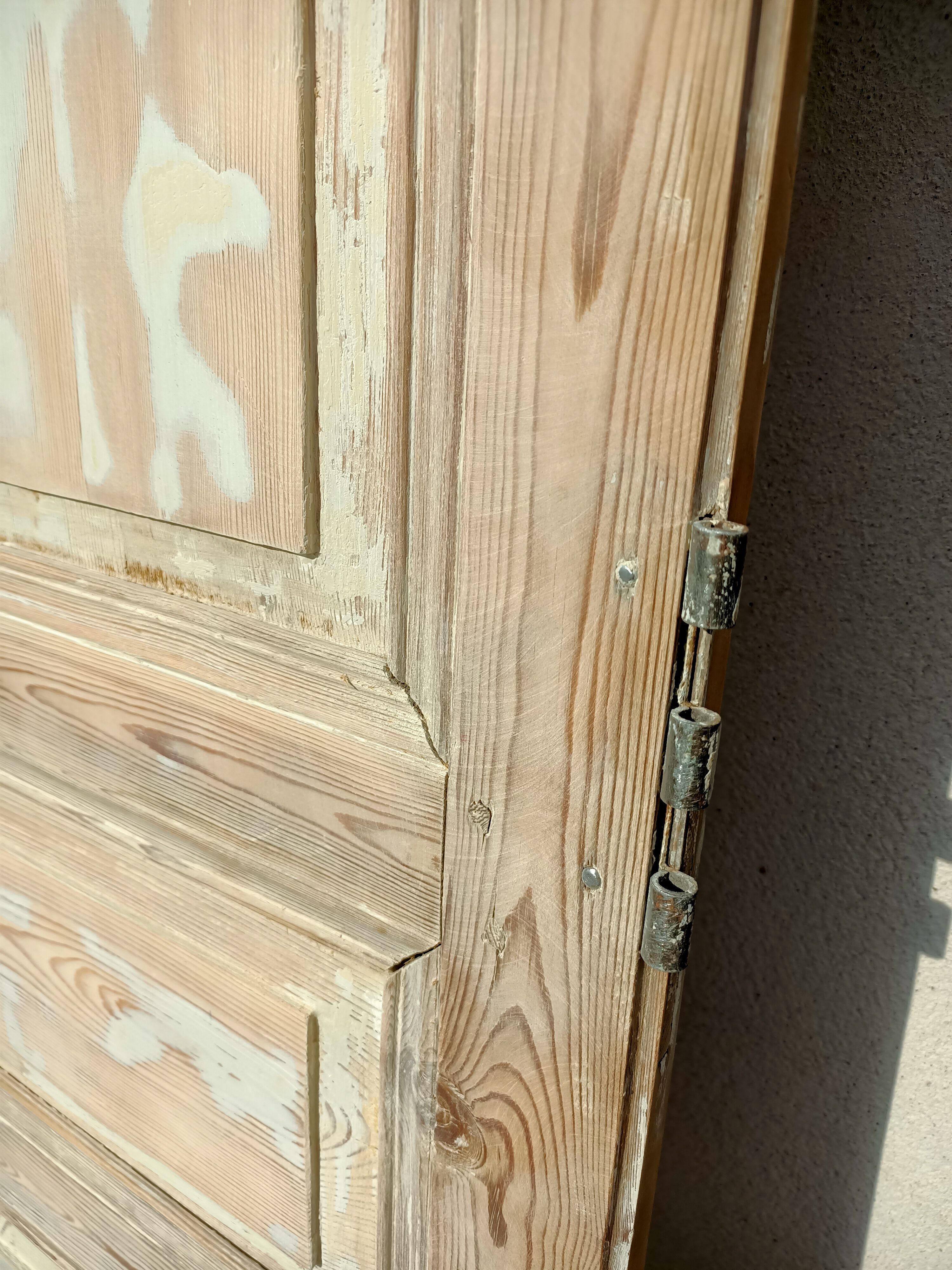 Pair of old fir doors 113x232