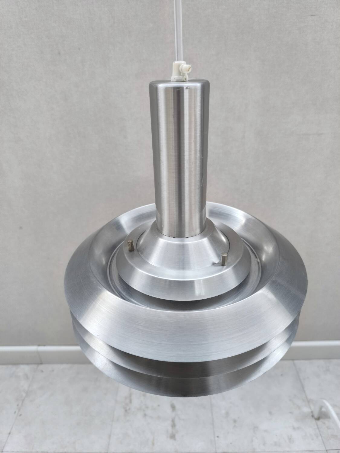Suspension Aluminium par Lyskaer Belysning 1960s