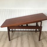 "Elevator" teak table by Kai Kristiansen