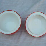 Orange vintage ice cube tray 70