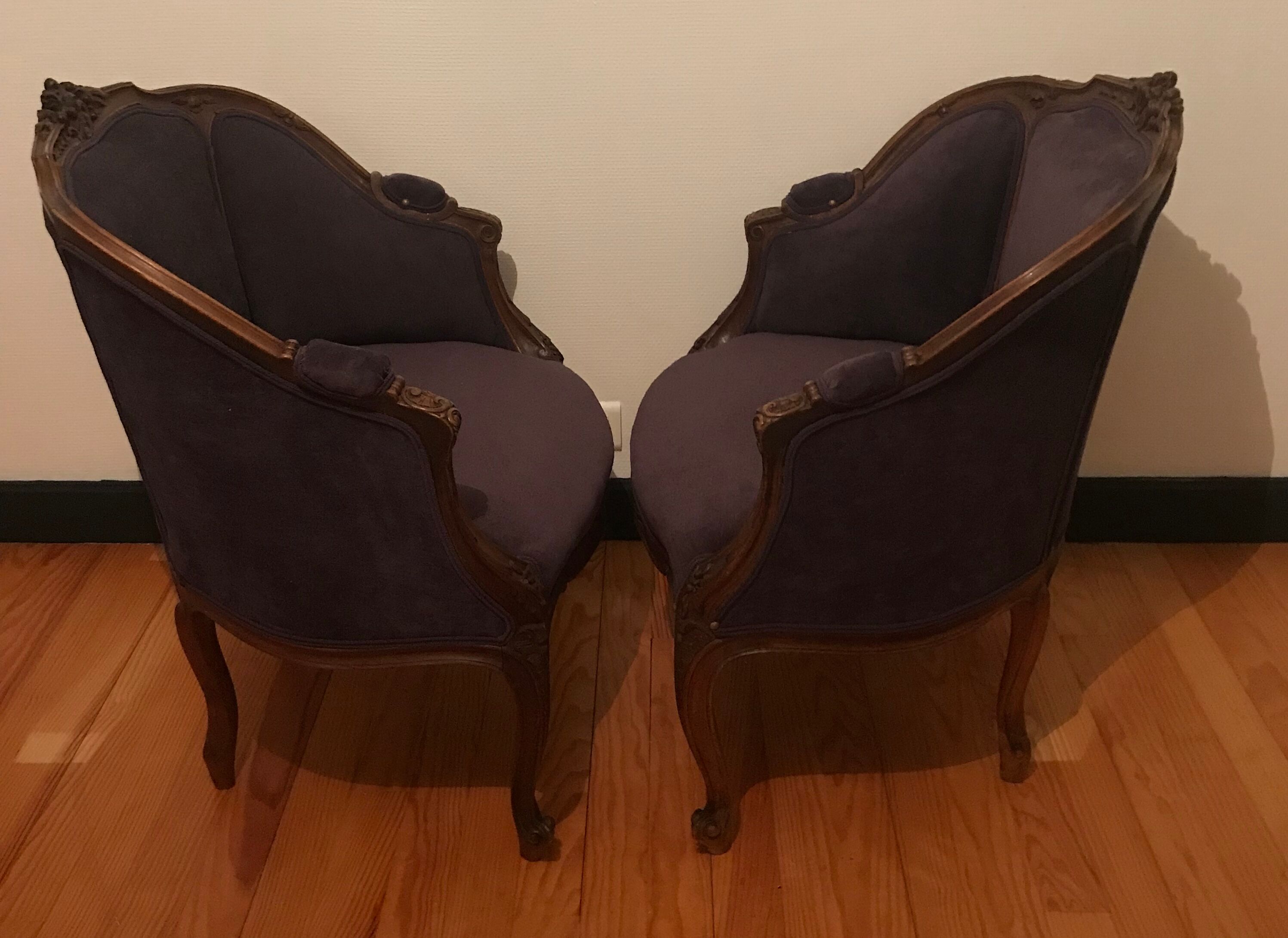 Duo of armchairs