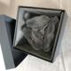 Crystal candlestick LALIQUE, three anemone flowers