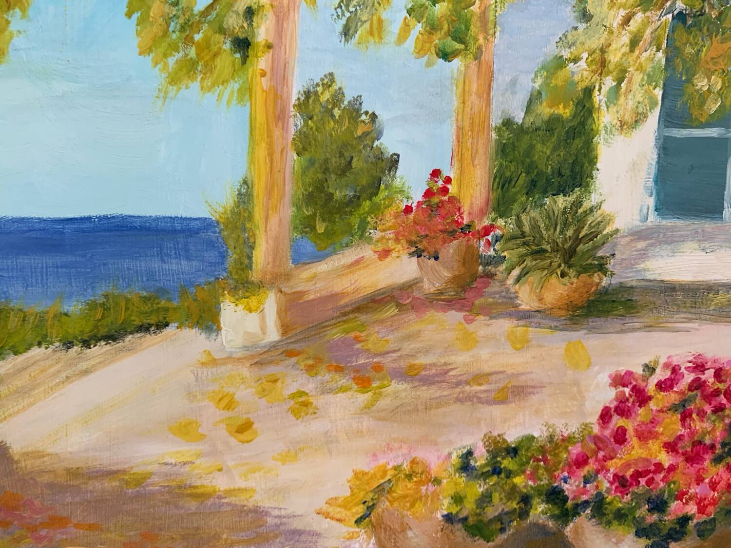 Oil painting on canvas landscape