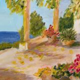 Oil painting on canvas landscape