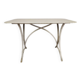 Table de jardin métal blanc