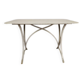 Table de jardin métal blanc