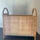 Vintage magazine rack in rattan and wicker