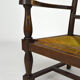 Art deco modernist armchair in dark beech