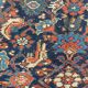 Handmade old Kurdish Persian carpet 135x276 cm