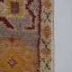Vintage Red and Pink Turkish Oushak Rug - Kitchen Rug 3'5" X 7'4"