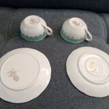 Set of vintage cups and saucers