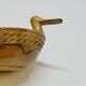 Scandinavian Duck Shaped Carved Wooden Bowl Folk Art