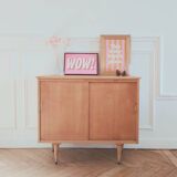 Vinyl cabinet / Renovated low modernist sideboard, 1960s-70s