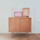Vinyl cabinet / Renovated low modernist sideboard, 1960s-70s