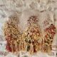 Brutalist macramé tapestry, 1980s