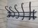 Antique coat rack in curved wood 5 hooks