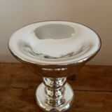 Coupe / calice en verre mercurisé soufflé  vintage